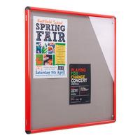 metroplan shield slimline showcase 900x600mm coloured frame