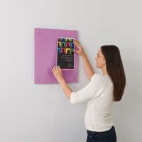 Metroplan Write-On® Coloured Glass Information Boards 450x600mm