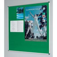 metroplan shield deluxe noticeboards 1200x2400mm aluminium frame