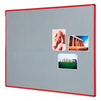 metroplan shield deluxe noticeboards 1200x2400mm coloured frame