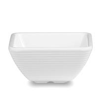 Melamine Square Ribbed Ramekin White 3oz (Pack of 12)