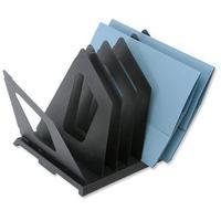 Metal File/Document Sorter (Black) with 7 Pivoting Dividers