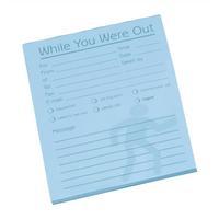 Message Pad (While You Were Out) 80 Sheets of Pale Blue Paper (1 x Pack of 10)