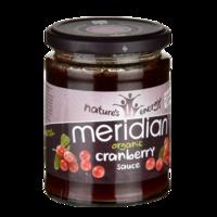 meridian organic cranberry sauce 284g 284g
