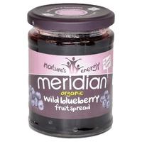 meridian organic wild blueberry fruit spread 284g 284g blue