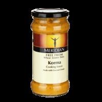 meridian free from korma cooking sauce 350g 350g