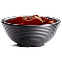 Melamine Ribbed Ramekin Black 3oz (Case of 12)