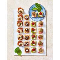 mediterranean style pinchos platter 24 pieces