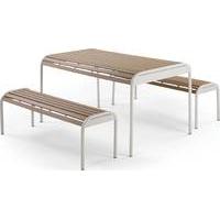 mead bench set charcoal grey