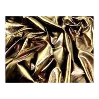 Metallic Lycra Stretch Dress Fabric Brown