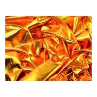 metallic lycra stretch dress fabric amber