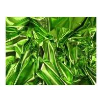 Metallic Lycra Stretch Dress Fabric Lime Green