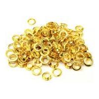 Metal Eyelets & Washers 14mm Gold