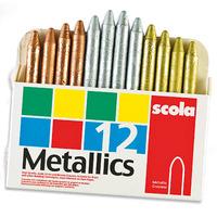 Metallic Crayons - Box of 12 (Box of 12)