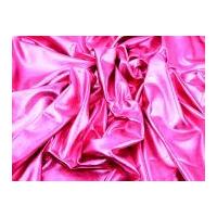 Metallic Lycra Stretch Dress Fabric Cerise Pink