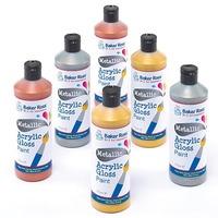 metallic acrylic paint pack of 6