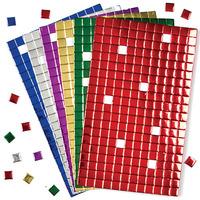 Metallic Foam Self-Adhesive Mosaic Squares (Per 3 packs)