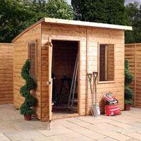 Mercia 6ft x 8ft (2.10m x 2.44m) Aero Curved Roof Shed