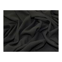 medium double crepe dress fabric black