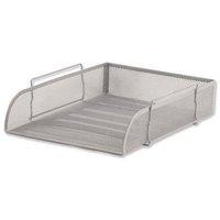 Mesh Side Load Letter Tray (Foolscap) Silver