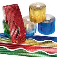 Metallic Corrugated Border Rolls (Pack of 5)