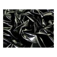 Metallic Lycra Stretch Dress Fabric Black