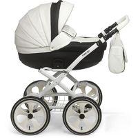 Mee-Go Milano Classic White Chassis Travel System with Car Seat-Mono