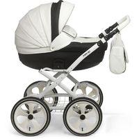 mee go milano classic white chassis travel system with car seat mono