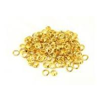 Metal Eyelets & Washers 8mm Gold