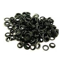 Metal Eyelets & Washers 14mm Black