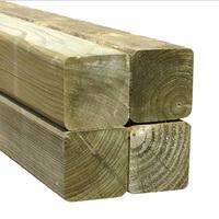 Mercia Pressure Treated Green Square Planed Fence Post 2.1x0.075x0.075m