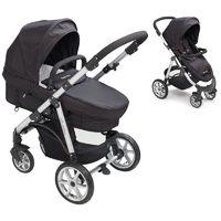 Mee-Go Pramette 2in1 Pushchair-Black