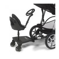 Mee-Go Universal Sit n Ride S Buggy Board Including Adjustable Steering Wheels & LED Flashing Wheels