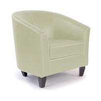 metro faux leather reception armchair