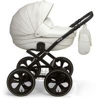 Mee-Go Milano Classic Black Chassis Travel System with Car Seat-Lily White