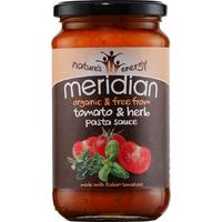 meridian organic herb tomato pasta sauce 440g