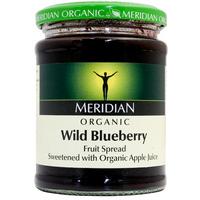 meridian organic blueberry spread 284g