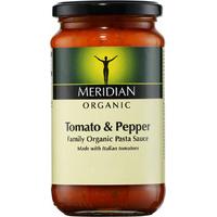 meridian organic tomato pepper pasta sauce 440g