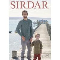 Mens and Boys Sweaters in Sirdar Harrap Tweed Chunky (7847)