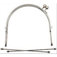 Metal Purse Frame w/Ball Clasp & Loops 6 231054