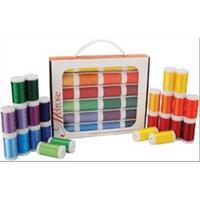 Melrose Trilobal Polyester Thread Assortment 24 colours-Brights 208005