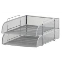 Mesh Front Load Letter Tray Foolscap Silver LT-SSP S
