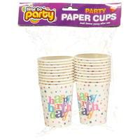 mega value birthday cups