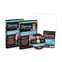 Messy Crafting with Sheena DVDs - Volumes 1 & 2 plus Sheena Stamping Card (1pk)