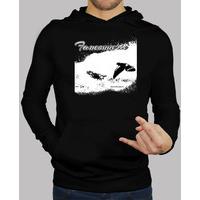 Men, hoodie, black