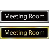 meeting room sign chr 200 x 50mm