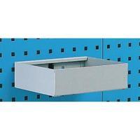 Metal Tray Shelf Plain 255mm Grey 306994
