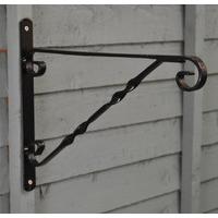 Metal Hanging Basket Bracket in Black (36cm) by Gardman