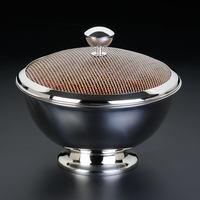 mesh enamel bowl with lid