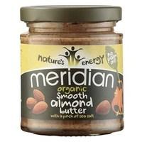 Meridian Organic Smooth Almond Butter with A Pinch Of Sea Salt 170g